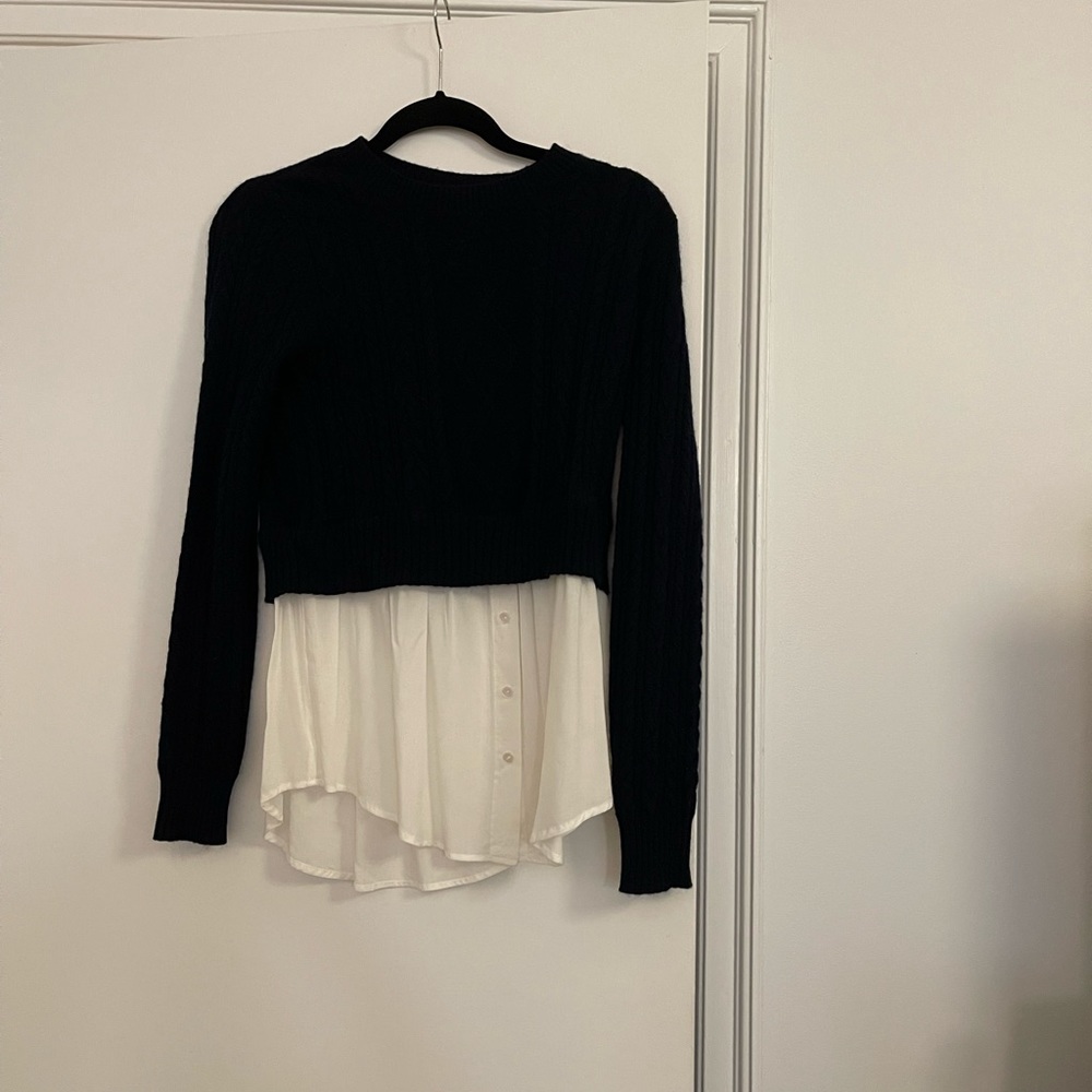 Navy cashmere sweater